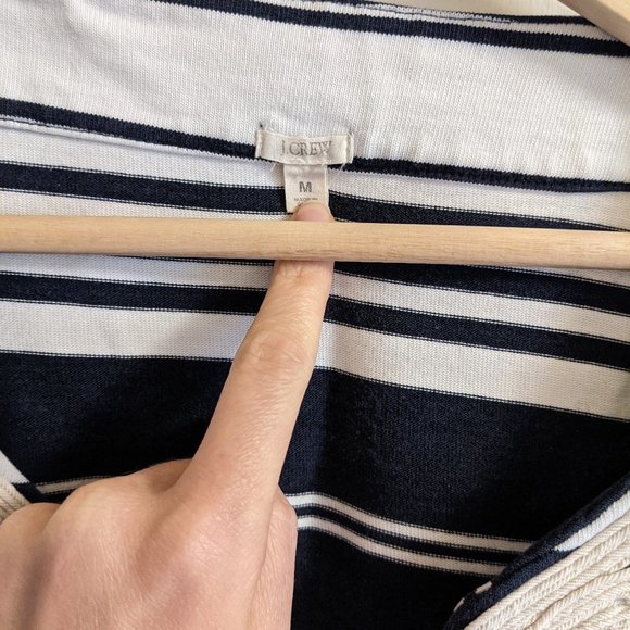 J. Crew - Embroidered Collar Striped Shirt - Picture 3 of 5